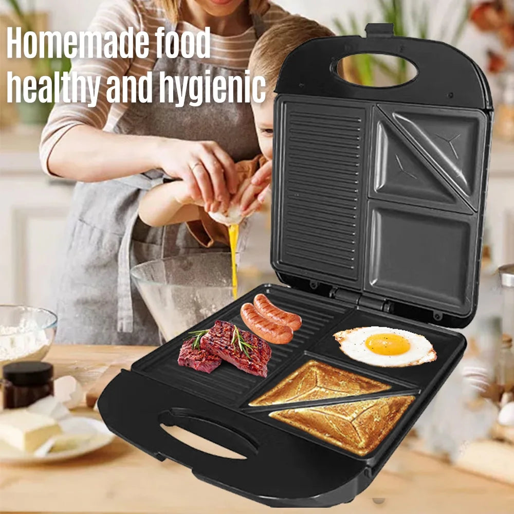 1400W Non-Stick Electric Grill Waffle Maker C61032