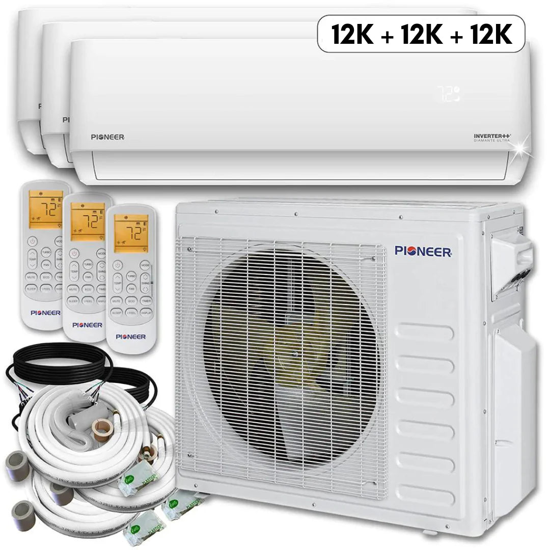 36,000 BTU 3 Zone Ductless Air Conditioner and Heat Pump P16187