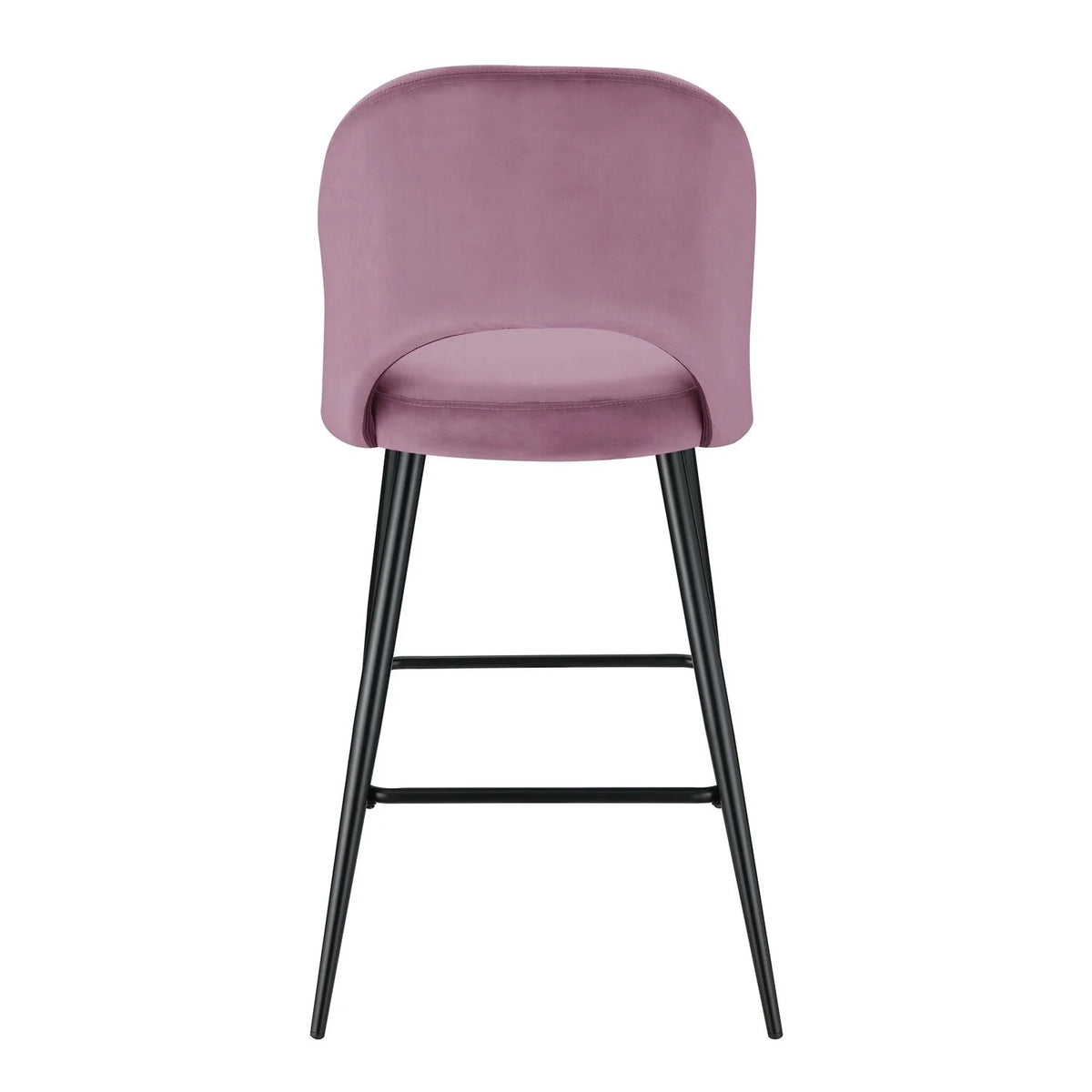 Pink Velvet Bar Stool Set O976