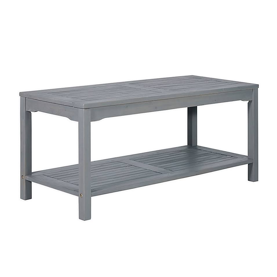 Grey Wash Acacia Outdoor Coffee Table D686705