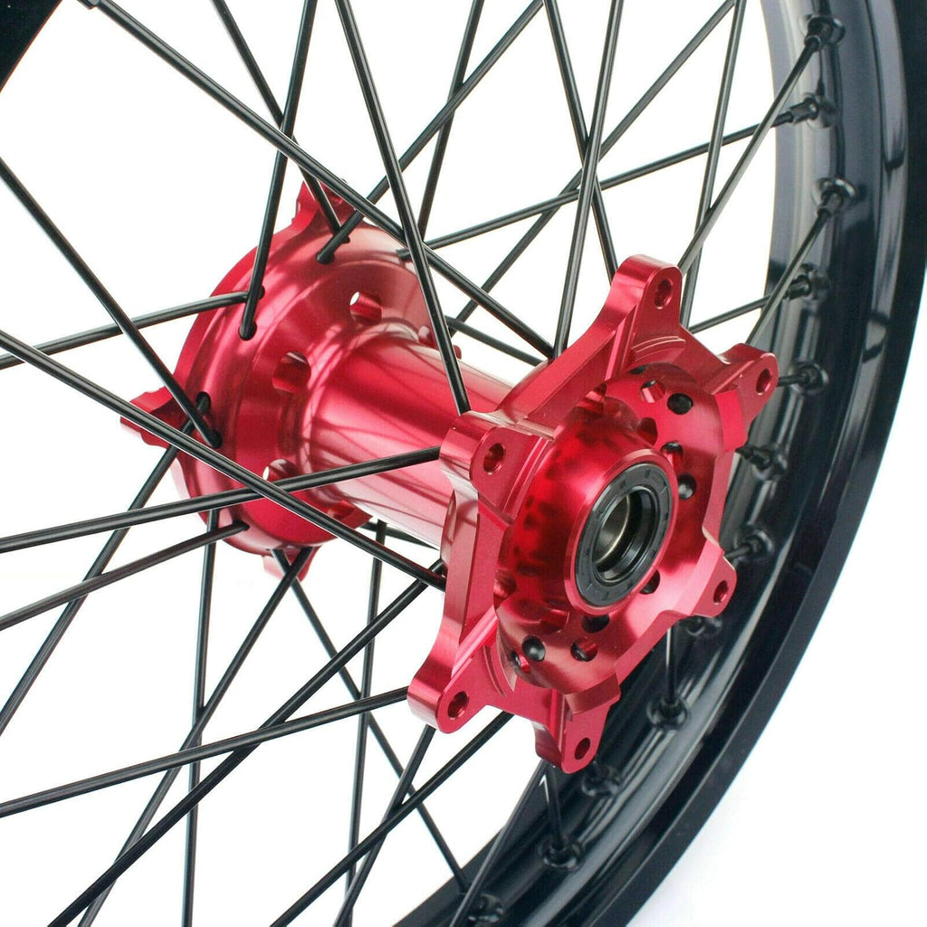 17" x 4.25" Rear Wheel Kit Red Hub Rim Spokes C4161