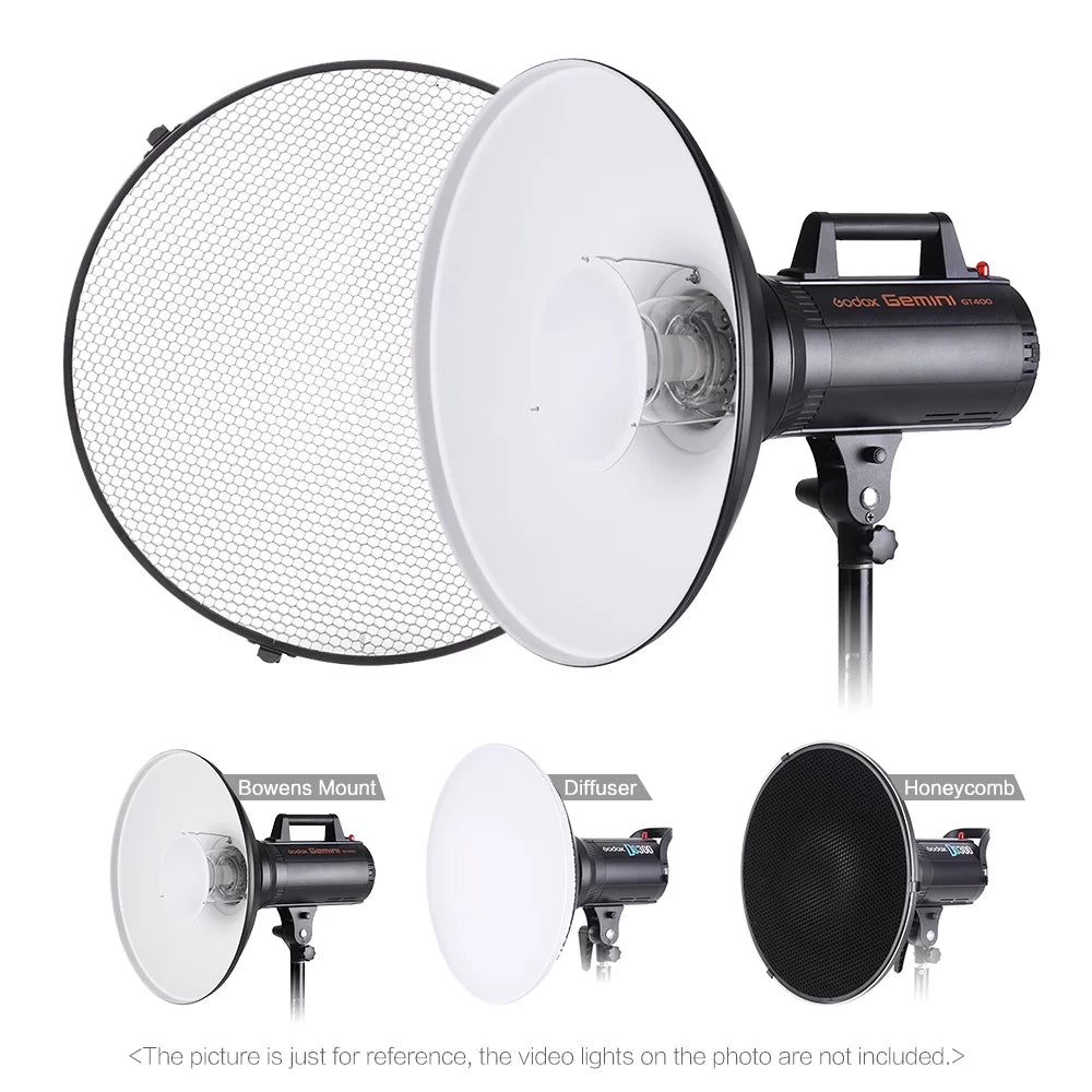 41cm 16 Inch Speedlite Strobe Diffuser Beauty Dish Lampshade Bowens Mount O12137