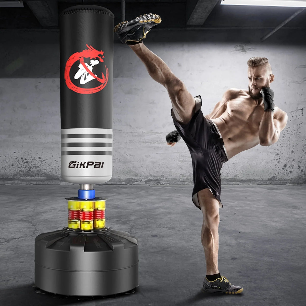 70'' 180lbs Freestanding Punching Bag with Stand V480
