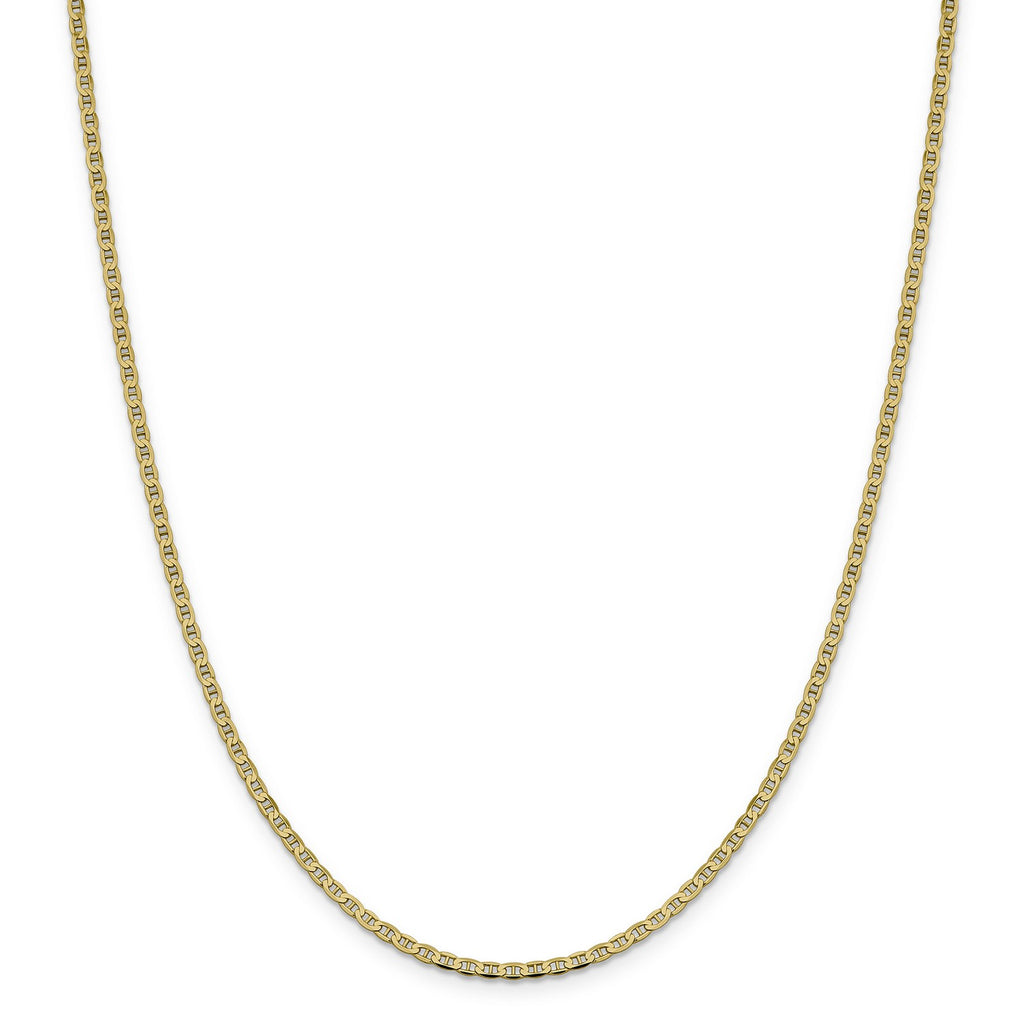 14k Yellow Gold Anchor Chain Necklace J304750