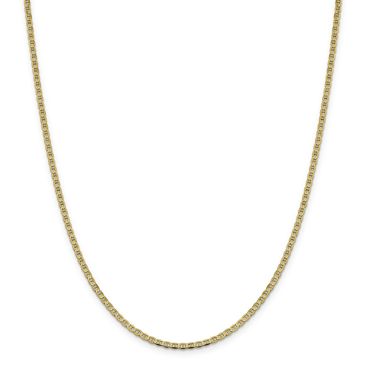14k Yellow Gold Anchor Chain Necklace J304750
