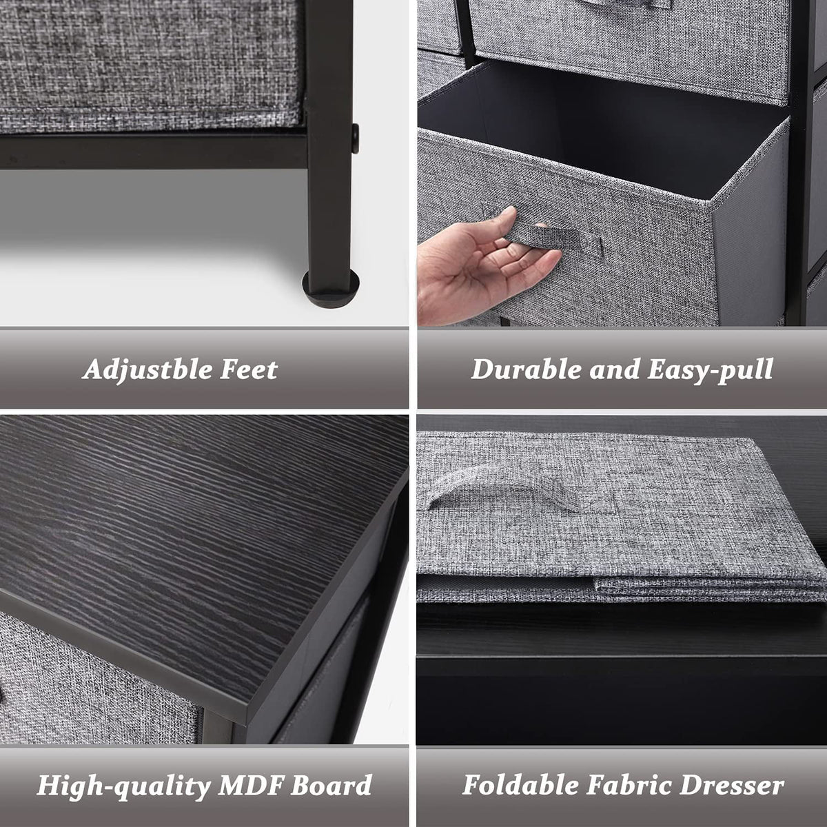 Grey 8 Drawer Dresser B695716