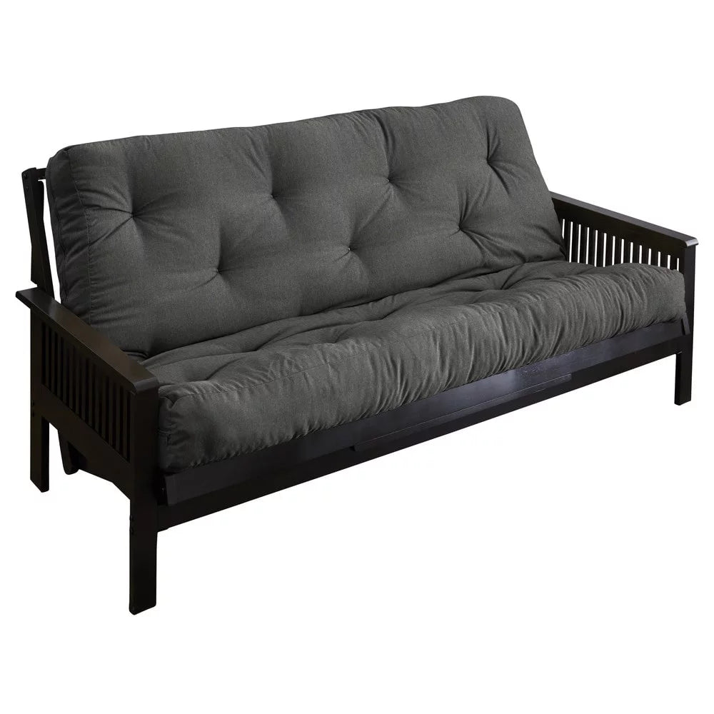 Queen Charcoal Grey 6-inch Futon Mattress I9522