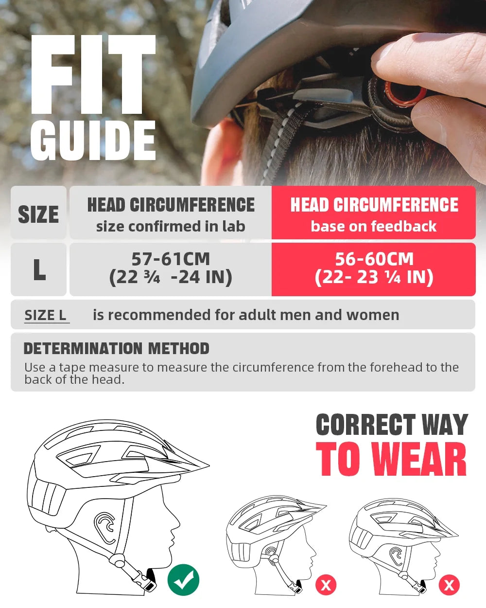 Bike Helmet with Visor and Goggles USB Rechargeable Light U80112