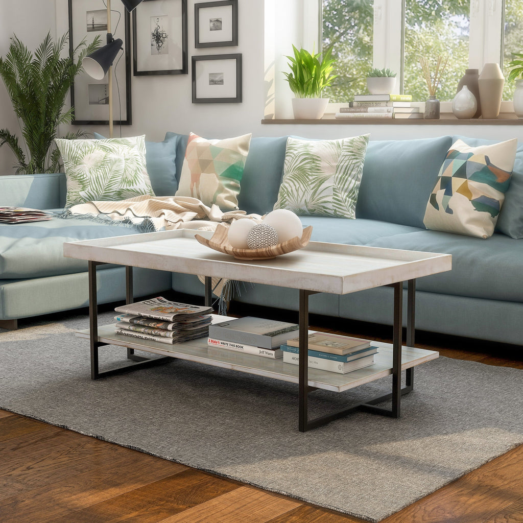 47-inch Metal 1-Shelf Coffee Table V659958
