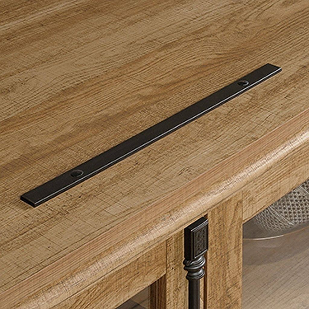 Scribed Oak Entertainment Credenza J29640
