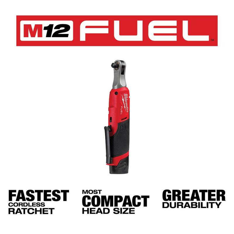 12V Lithium-Ion Brushless Cordless 3/8 in. Ratchet Kit with Batteries, Charger and Bag P642