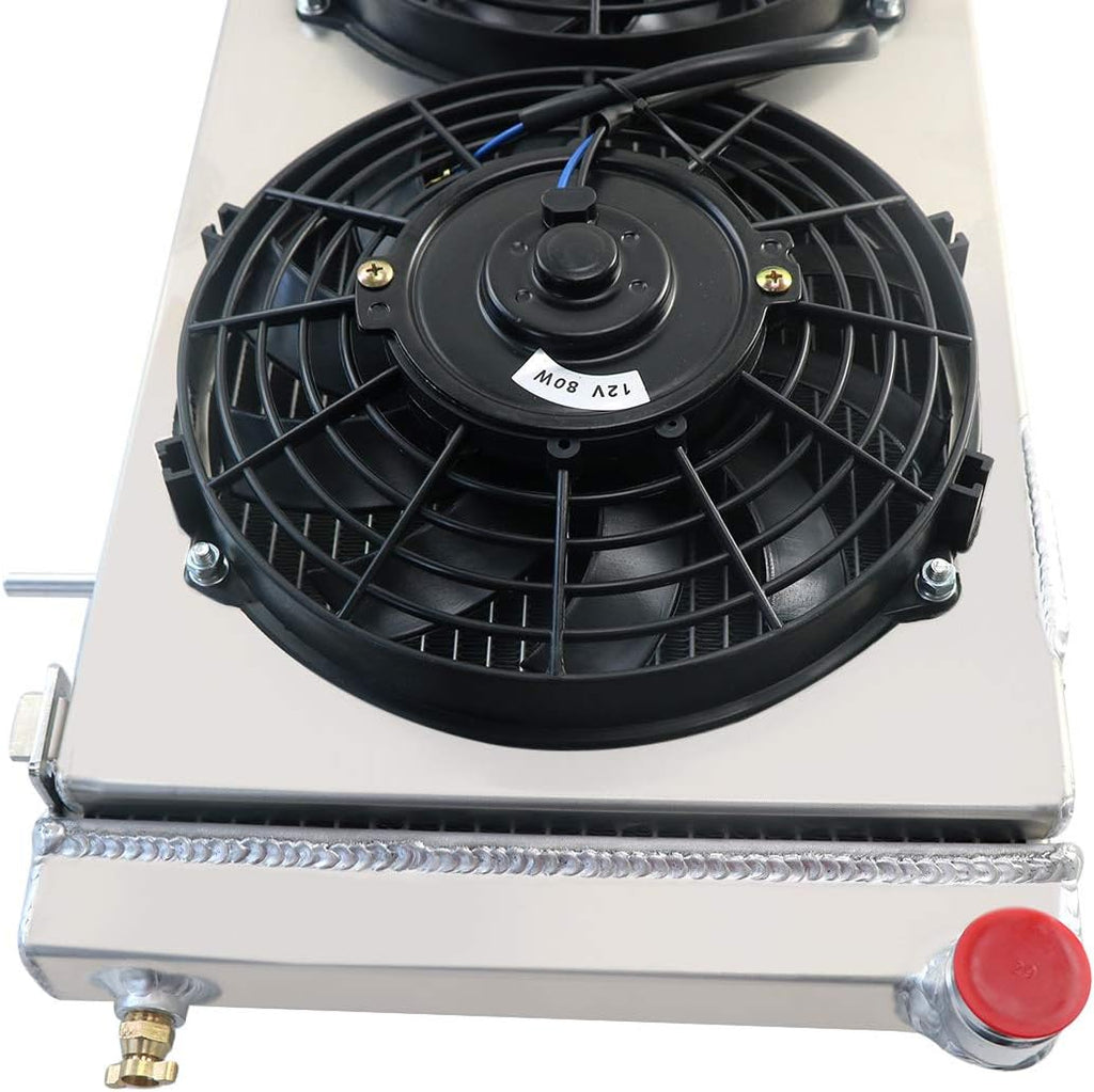 Aluminum 3 Row Core Radiator with Fan w/Shroud & Relay S572