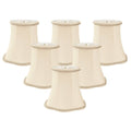 Beige Shantung Bell Candelabra Shade (Set of 6) I814416