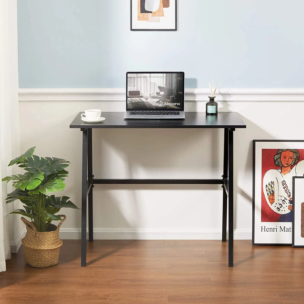 Black Small Computer Desk with Metal Frame L222225