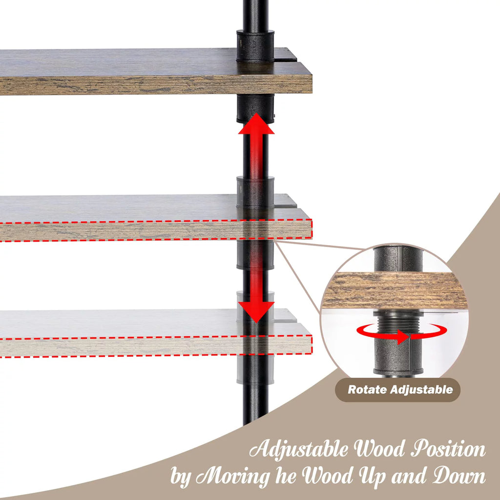4-Tier Adjustable Bookshelf Y36332