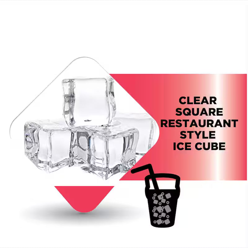 40 lb. Freestanding Stainless Steel Ice Maker E765992