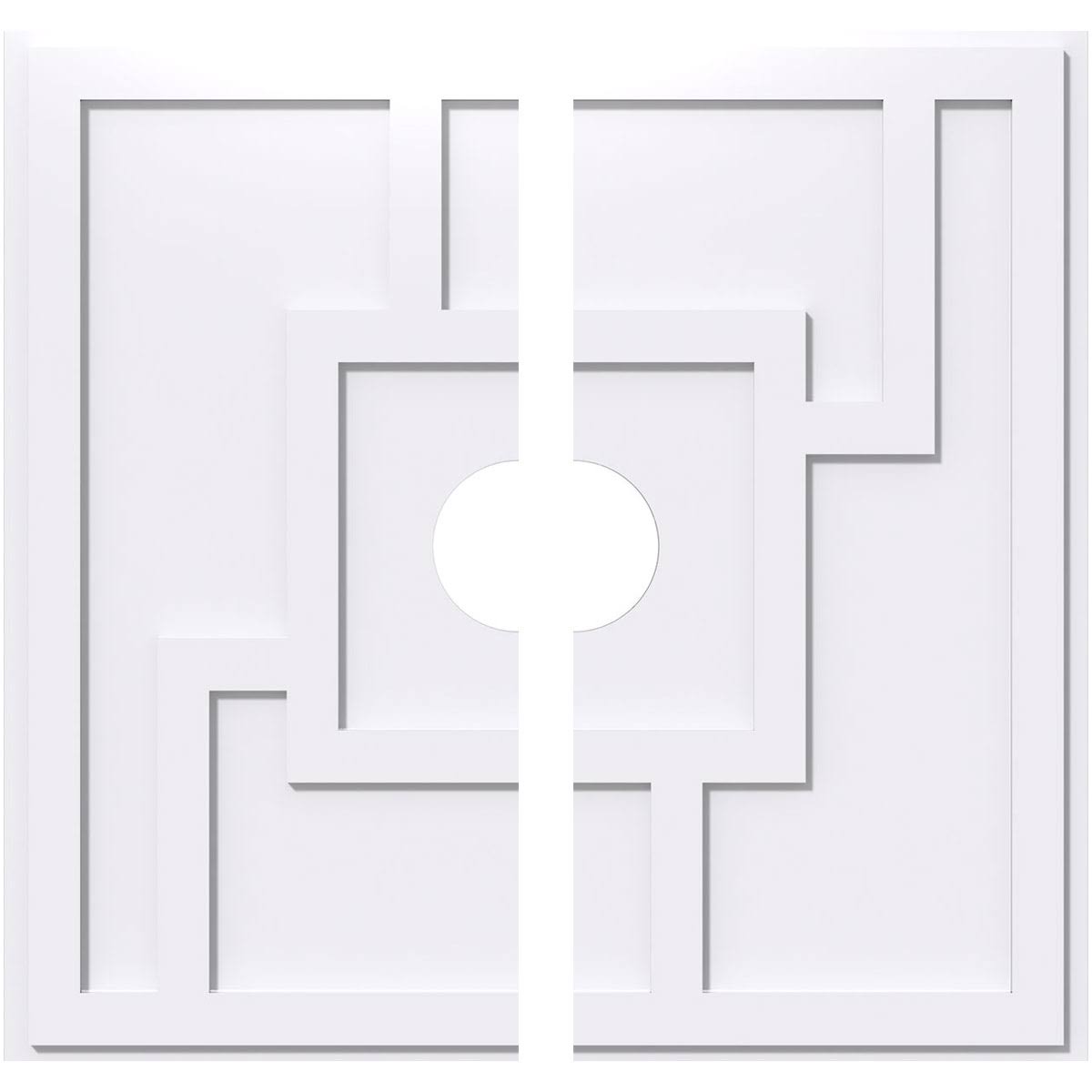38 inchod x 6 inchid x 13 1/4 inchc x 1 inchp PVC Ceiling Medallion T5557