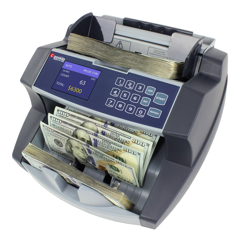 6600 UV/MG Top Loading Bill Counter with Counterfeit Detection D73634