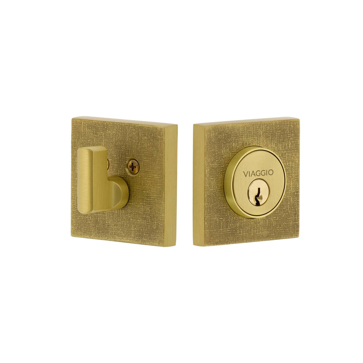 Satin Brass Single Cylinder Deadbolt L5687