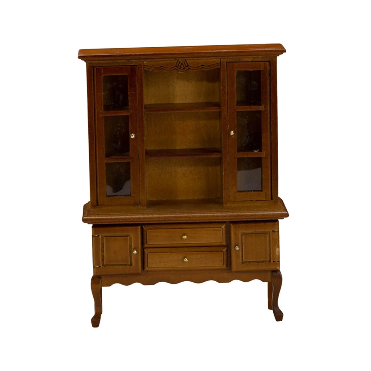 Walnut Miniature Bookcase Cabinet O9110
