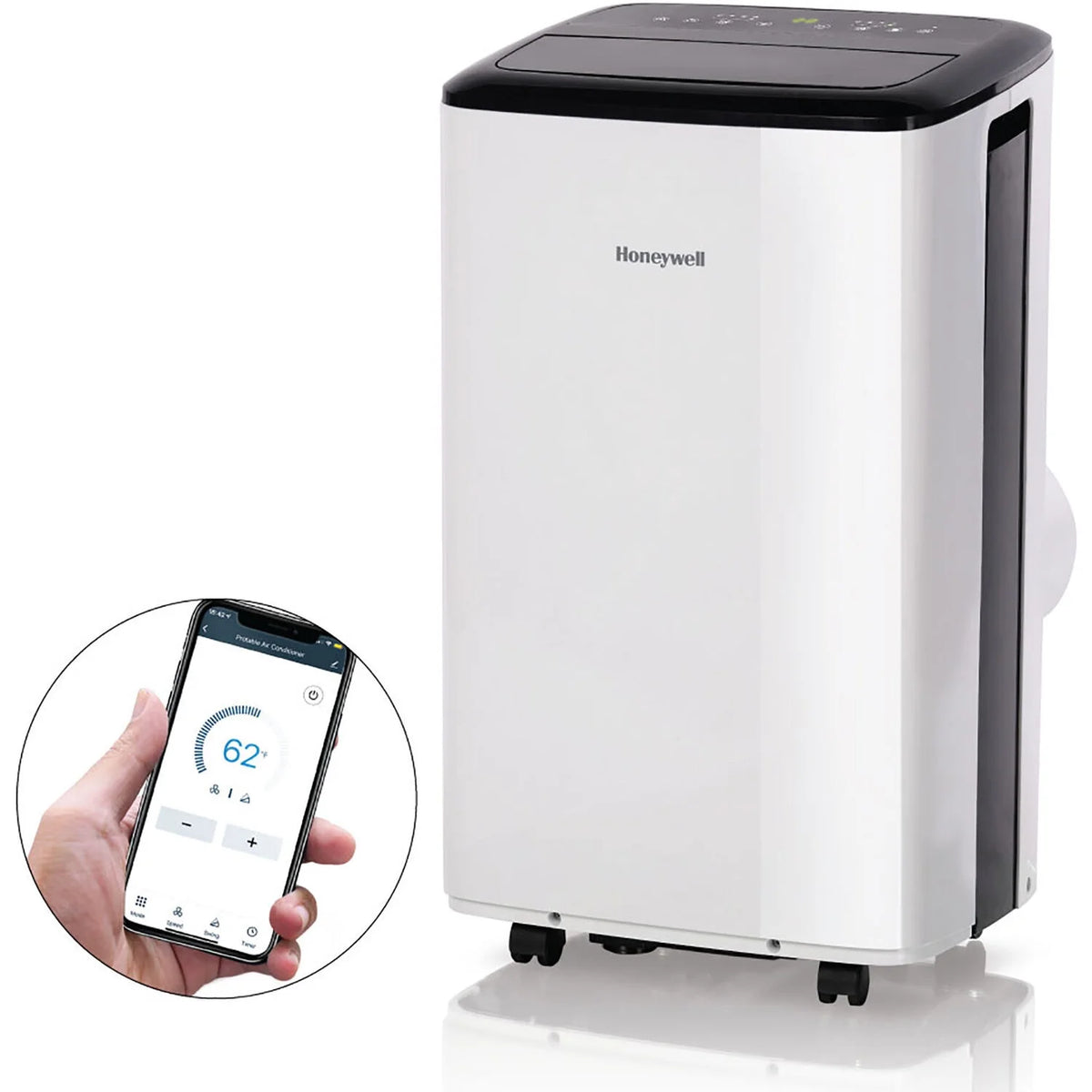 6500 BTU Portable Air Conditioner & Dehumidifier with Wifi, White D715