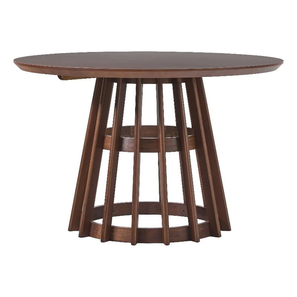 48" Mid-Century Round Wood Pedestal Dining Table R85770