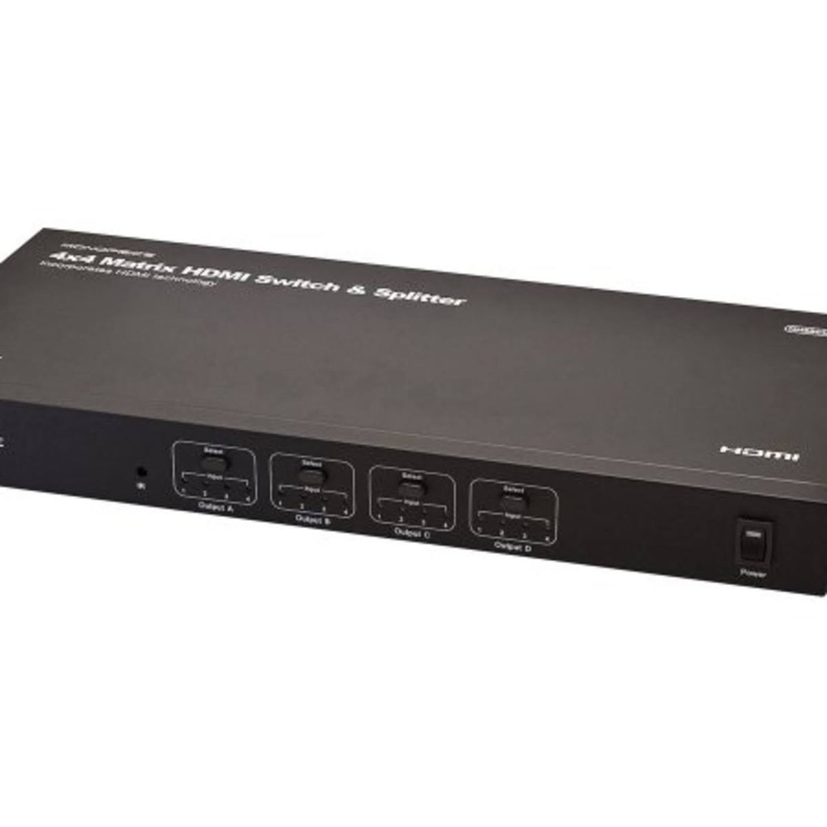 4x4 Matrix HDMI Switch/Splitter Over Cat5e/6 Cable w/Remote T308874