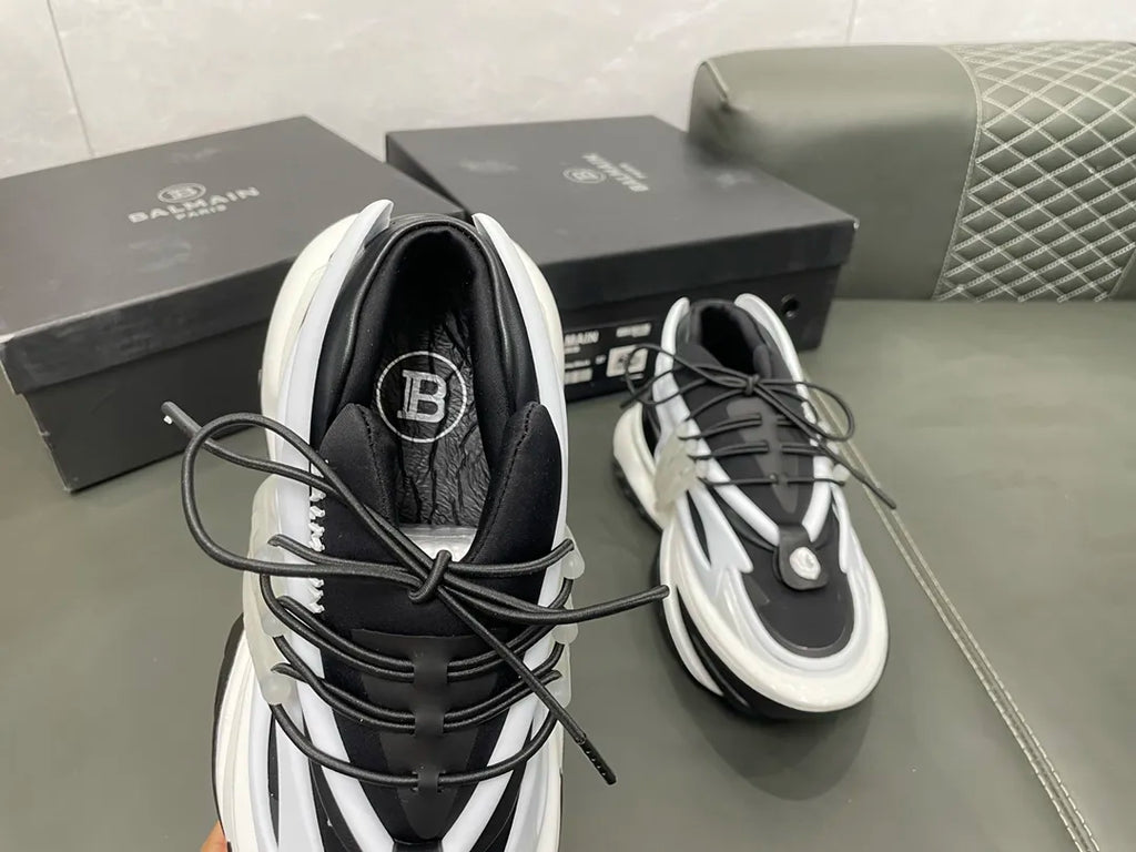 White Black Heels G2814