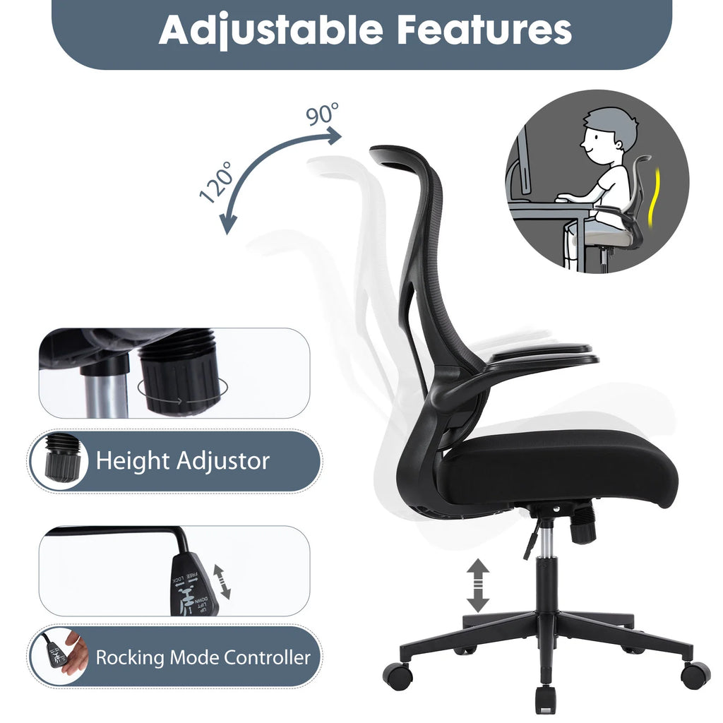 Black Ergonomic Mesh Office Chair N26168