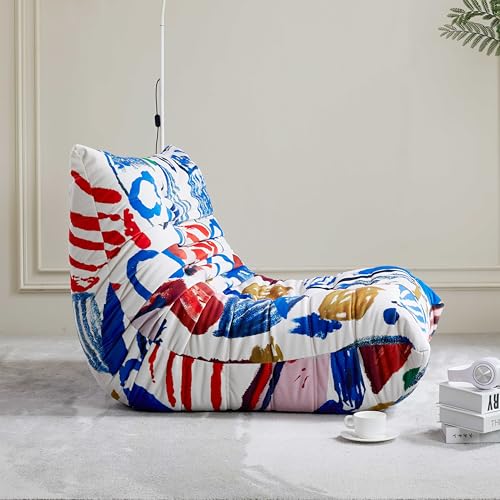 Beige 3 Seater Bean Bag Chair Sofa B391