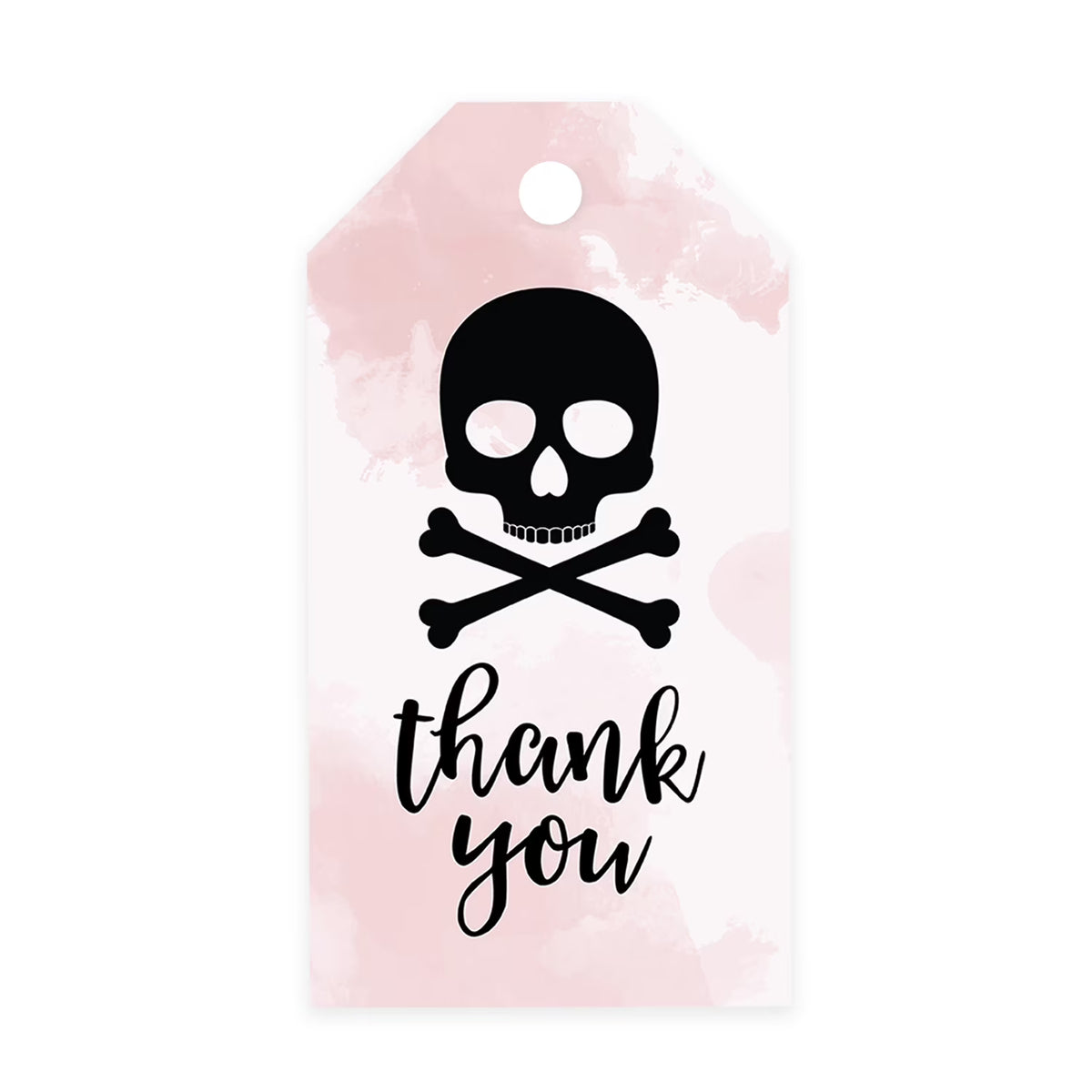 100-Pk Skull Gift Tags With String, 2 x 3.75 inch F77712