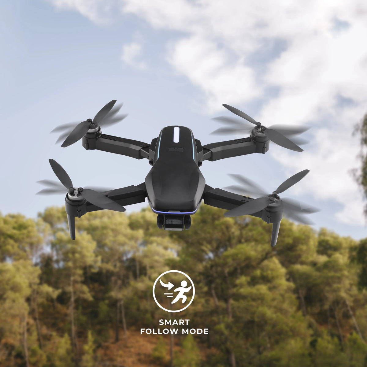 4K Aerial Camera Drone with Carrying Case, Black C1644